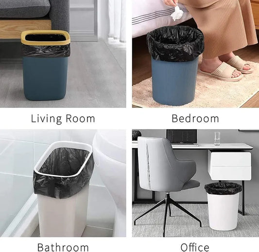 Black Garbage Bags for Dustbin | 90 Pcs | Medium 19 X 21 Inches | 30 Pcs x Pack of 3